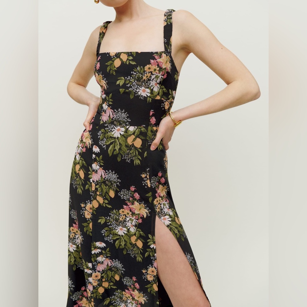 Reformation Dominique Floral (Sicilia) Dress - Size 4